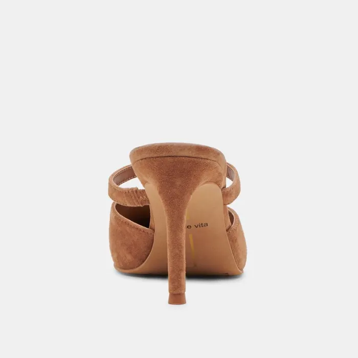 Mules and Clogs Women Dolce Vita Kanika Heels Pecan Suede