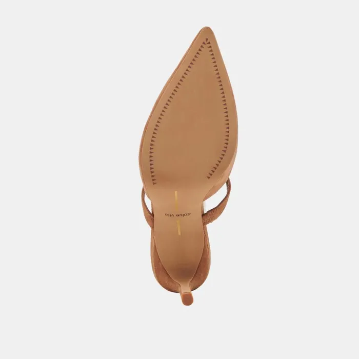 Mules and Clogs Women Dolce Vita Kanika Heels Pecan Suede