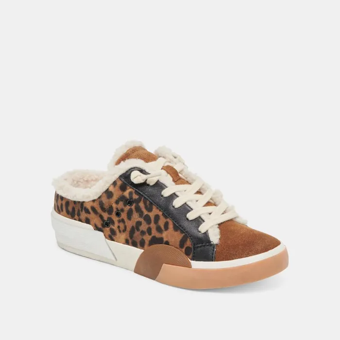 Mules and Clogs Women Dolce Vita Zantel Sneakers Leopard Suede