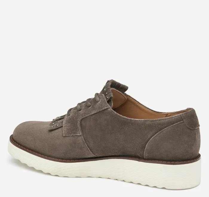 Mules and Loafers Women Johnston and Murphy Mitzi Kiltie Oxford Dark Gray Suede Mules and Loafers Women Johnston and Murphy Mitzi Kiltie Oxford Dark Gray Suede