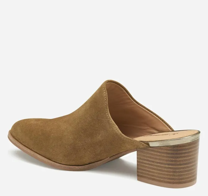 Mules and Loafers Women Johnston and Murphy Trista Mule Whiskey Suede Mules and Loafers Women Johnston and Murphy Trista Mule Whiskey Suede