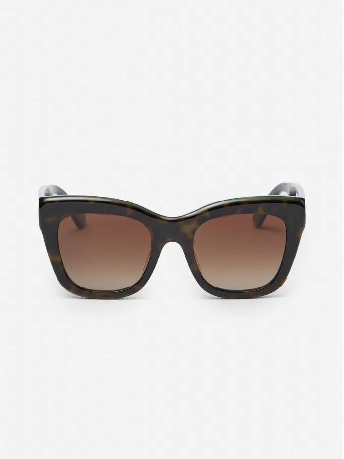 Nanette Sunglasses In Tortoise Green Women JMcLaughlin Eyewear