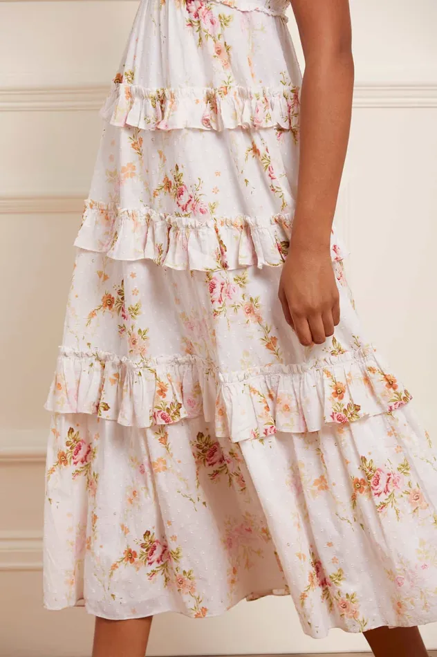 Needle and Thread Trailing Blooms Cotton Lace Ankle Gown Multi Women Day Dresses Needle and Thread Trailing Blooms Cotton Lace Ankle Gown Multi Women Day Dresses