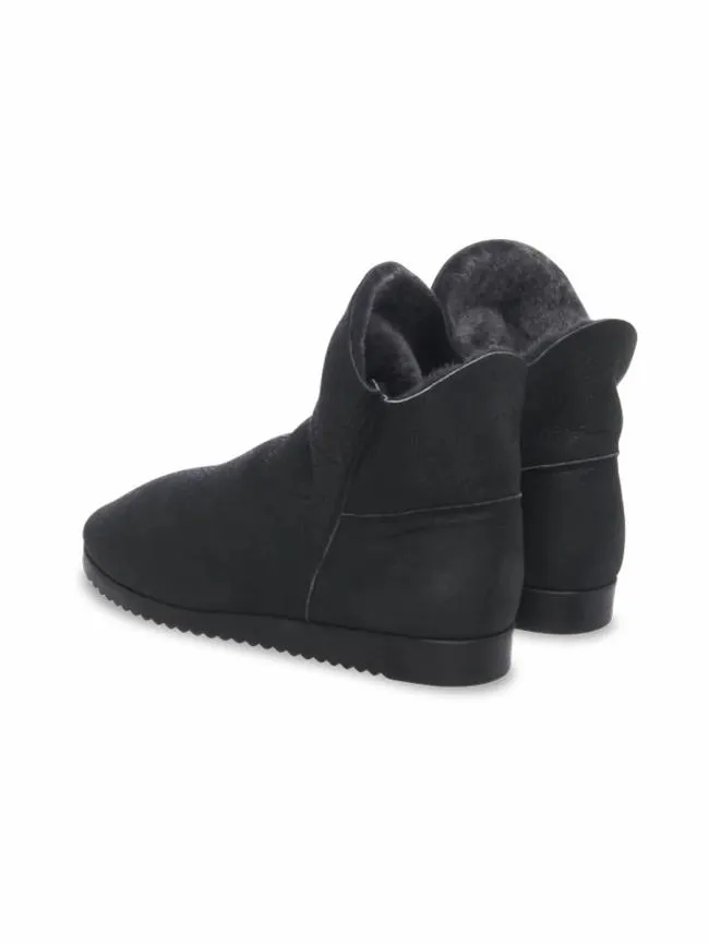 New Styles Woman Arche Baosha Ankle Boots Sheepskin Black Leather New Styles Woman Arche Baosha Ankle Boots Sheepskin Black Leather