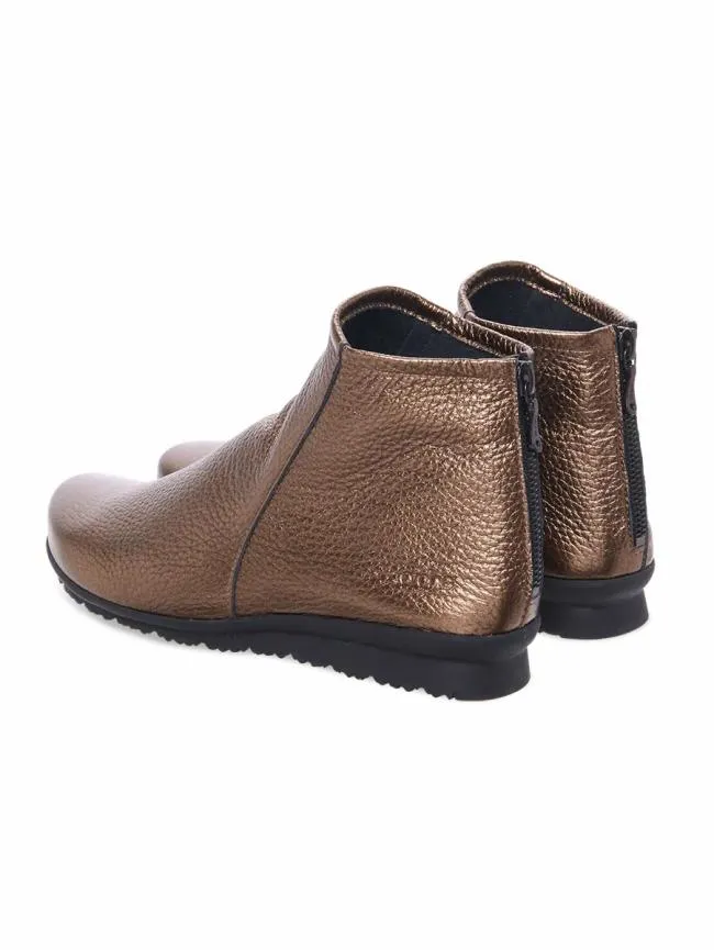 New Styles Woman Arche Baryky Ankle Boots Plain Pearl Leather Brownbronze New Styles Woman Arche Baryky Ankle Boots Plain Pearl Leather Brownbronze