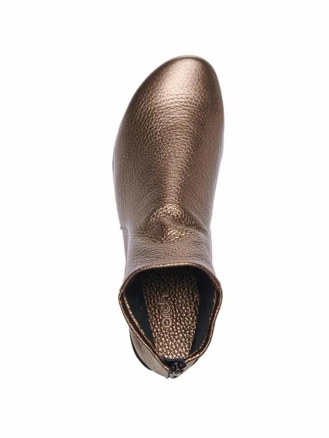 New Styles Woman Arche Baryky Ankle Boots Plain Pearl Leather Brownbronze New Styles Woman Arche Baryky Ankle Boots Plain Pearl Leather Brownbronze