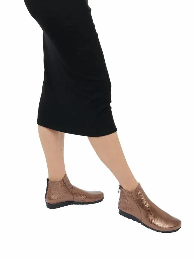 New Styles Woman Arche Baryky Ankle Boots Plain Pearl Leather Brownbronze New Styles Woman Arche Baryky Ankle Boots Plain Pearl Leather Brownbronze