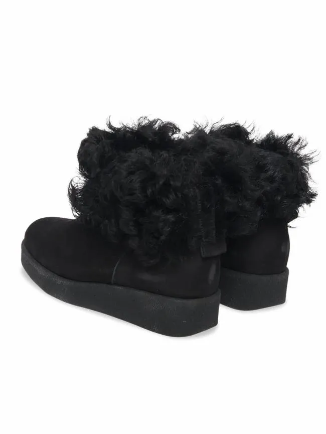 New Styles Woman Arche Comice Ankle Boots Nubuck Leather And Sheepskin Black New Styles Woman Arche Comice Ankle Boots Nubuck Leather And Sheepskin Black