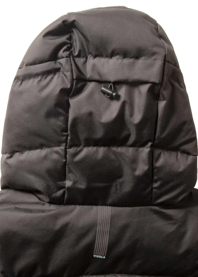 North Seas Down Jacket Black Men Vissla Jackets
