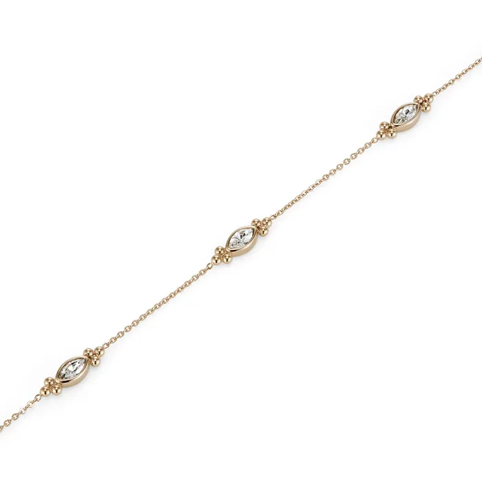 Olivia Burton Dainty Rose Gold Plated Bracelet Women Bracelets