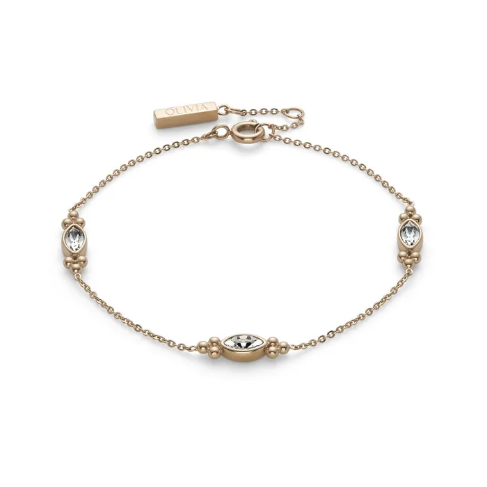 Olivia Burton Dainty Rose Gold Plated Bracelet Women Bracelets