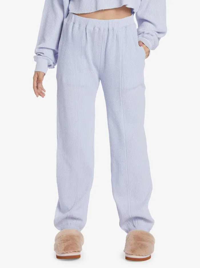 Pants and Jeans Women Roxy Chloe Kim Off Duty Fleece Sweatpants Halogen Blue