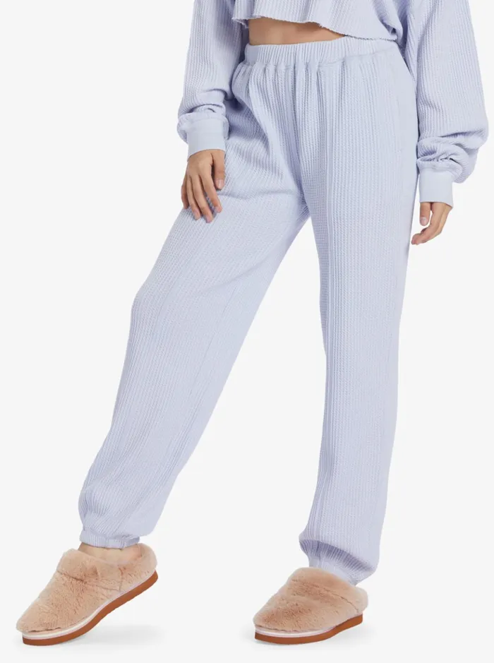 Pants and Jeans Women Roxy Chloe Kim Off Duty Fleece Sweatpants Halogen Blue