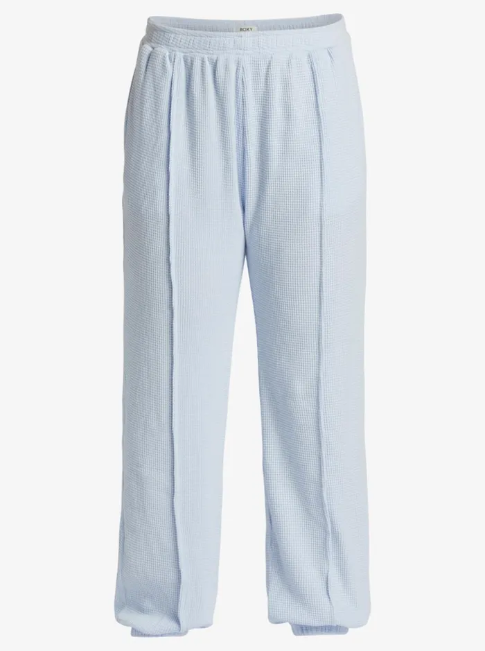 Pants and Jeans Women Roxy Chloe Kim Off Duty Fleece Sweatpants Halogen Blue