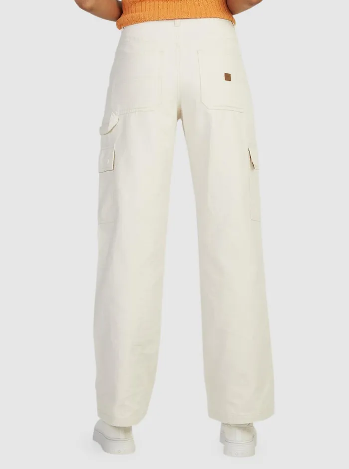 Pants and Jeans Women Roxy Lefty Cargo Trousers Natural
