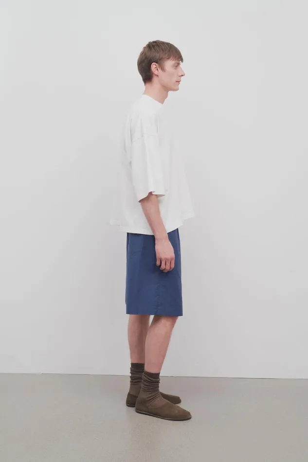 Pants and Shorts Men The Row Bemidi Pant In Cotton Slate Blue