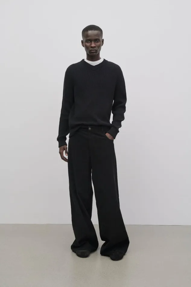 Pants and Shorts Men The Row Chani Pant In Corduroy Black