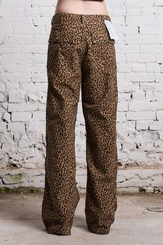 Pants and Shorts Women R13 Wide Leg Utility Pant 8211 Leopard