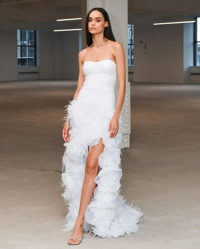 Patbo Dresses and Jumpsuits HandEmbroidered Strapless Gown White 8211 Women Patbo Dresses and Jumpsuits HandEmbroidered Strapless Gown White 8211 Women