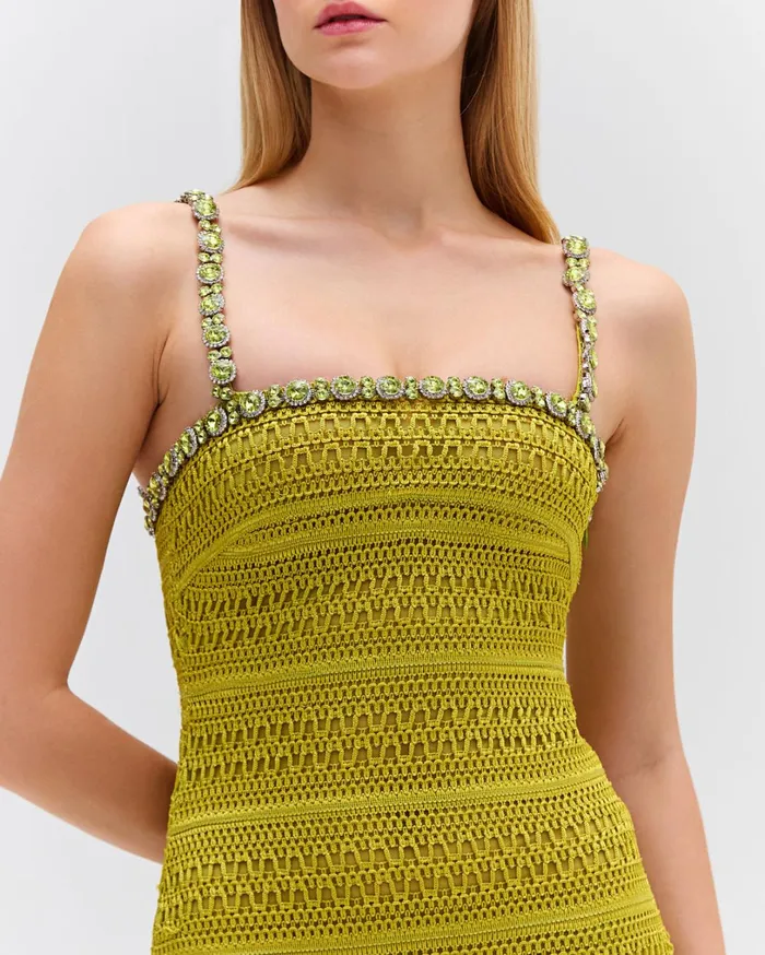 Patbo Dresses and Jumpsuits Woven Fringe Maxi Dress Absinthe 8211 Women