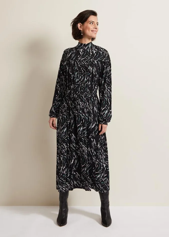 Phase Eight Dresses Women Anamaria Midi Dress Charcoal Multi