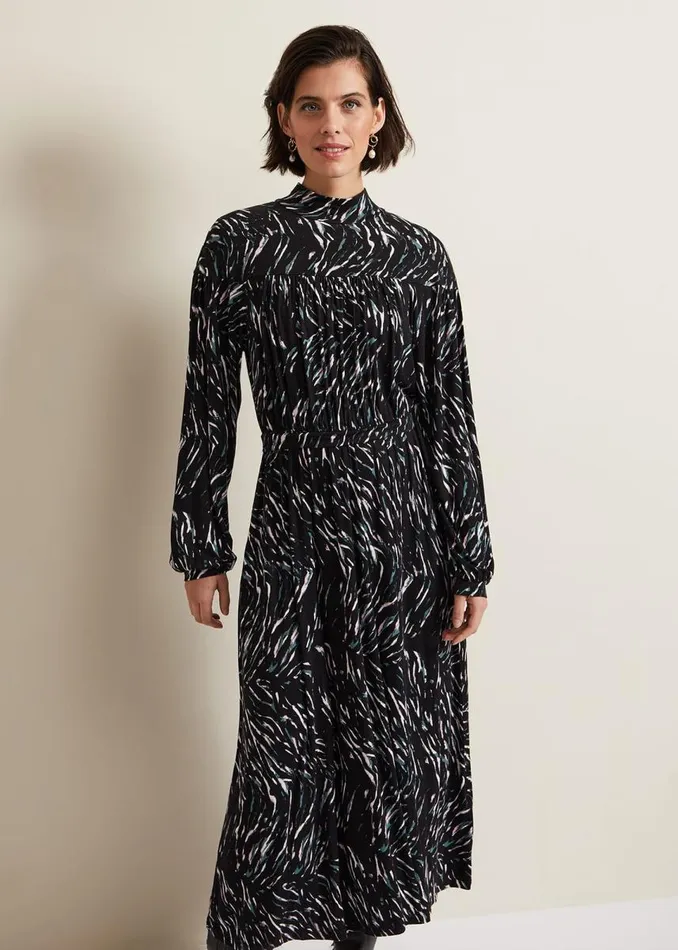 Phase Eight Dresses Women Anamaria Midi Dress Charcoal Multi