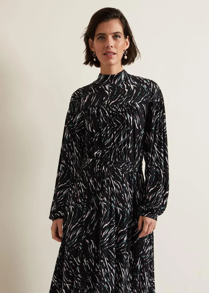 Phase Eight Dresses Women Anamaria Midi Dress Charcoal Multi
