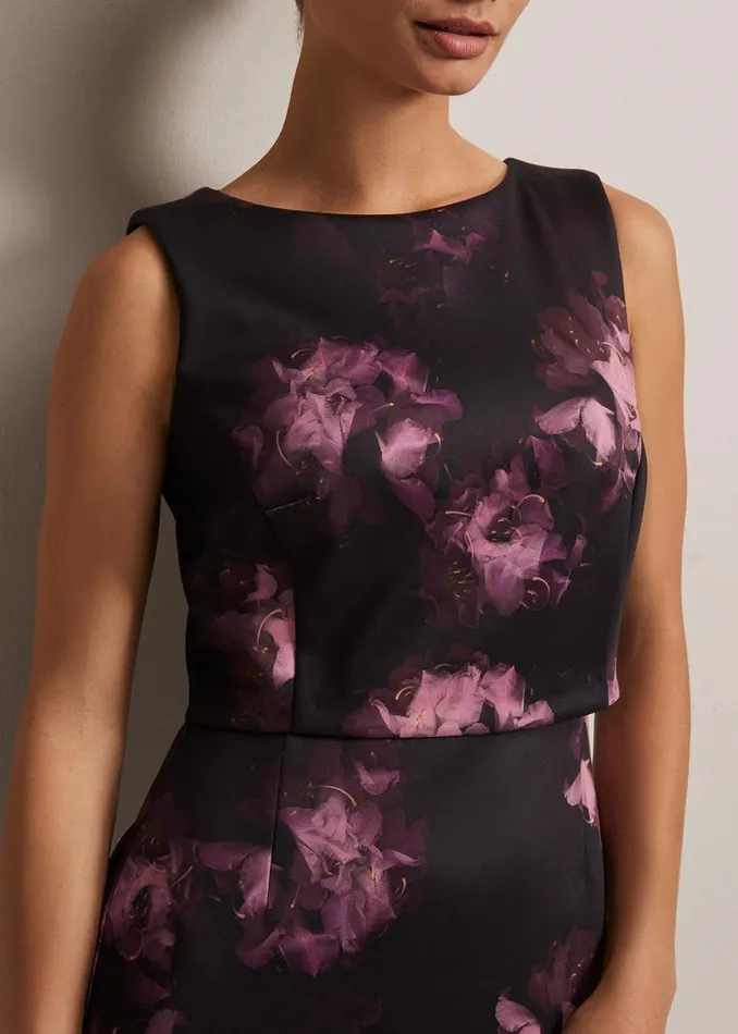 Phase Eight Dresses Women Arianne Abstract Floral Scuba Dress Multicoloured