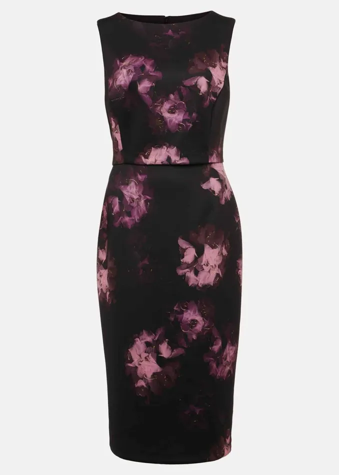 Phase Eight Dresses Women Arianne Abstract Floral Scuba Dress Multicoloured