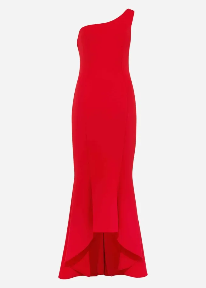 Phase Eight Dresses Women Dahlia One Shouldered Scuba Dress Scarlet