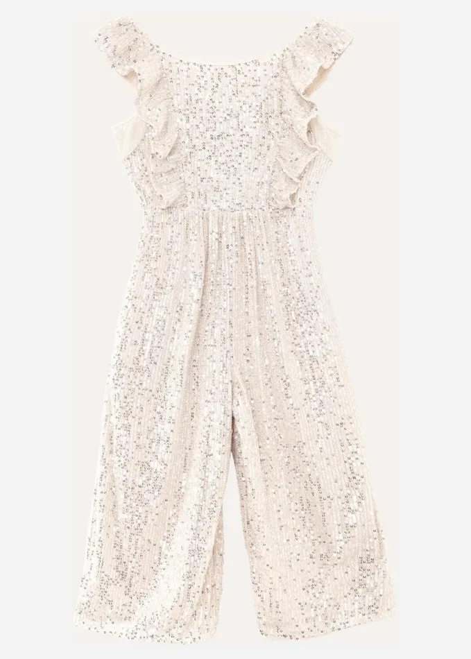 Phase Eight Dresses Women Evie Sequin Jumpsuit Silver