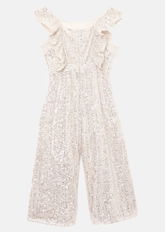 Phase Eight Dresses Women Evie Sequin Jumpsuit Silver