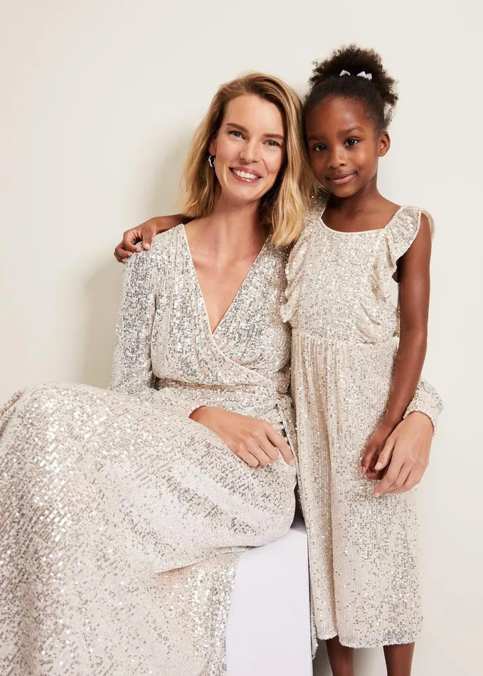 Phase Eight Dresses Women Evie Sequin Jumpsuit Silver