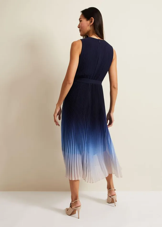 Phase Eight Dresses Women Freya Ombre Pleat Midi Dress Multicoloured