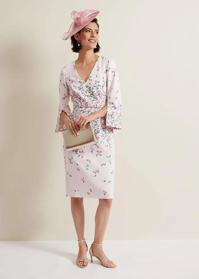 Phase Eight Dresses Women Giovanna Floral Belted Split Sleeve Dress Multicoloured Phase Eight Dresses Women Giovanna Floral Belted Split Sleeve Dress Multicoloured