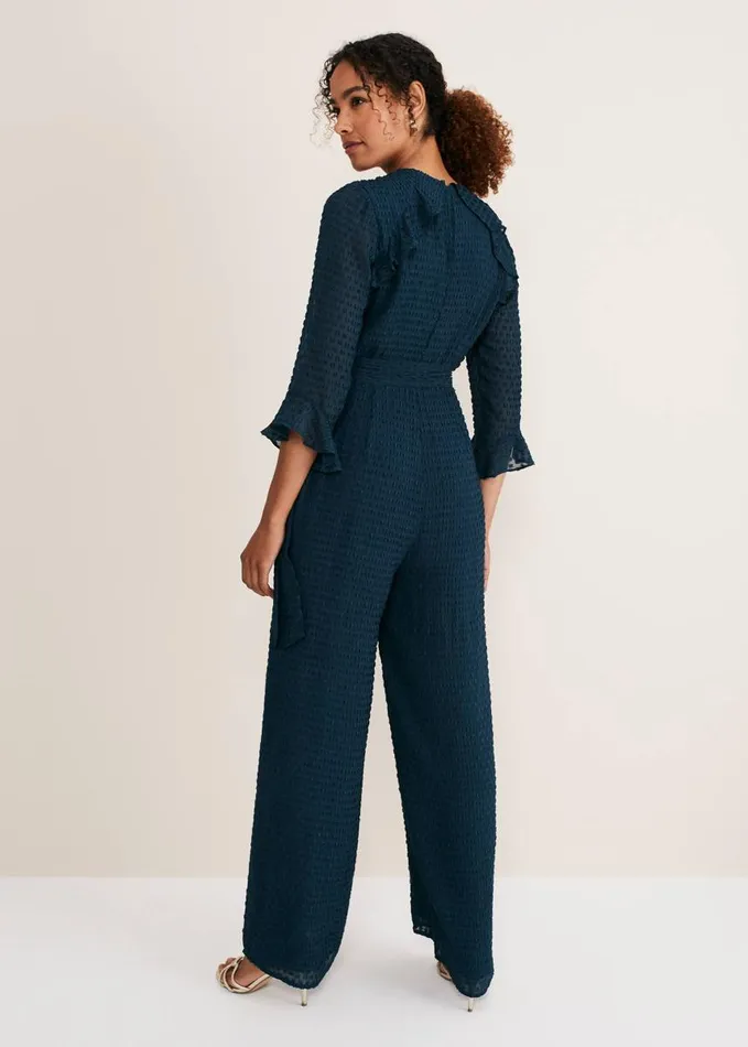 Phase Eight Dresses Women Hattie Wrap Wide Leg Jumpsuit Ocean