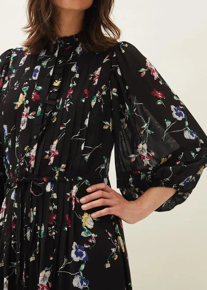 Phase Eight Dresses Women Imara Floral Print Midaxi Dress Blackmulti