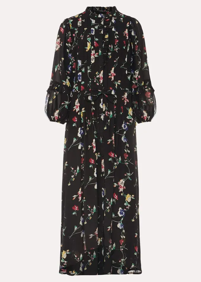 Phase Eight Dresses Women Imara Floral Print Midaxi Dress Blackmulti