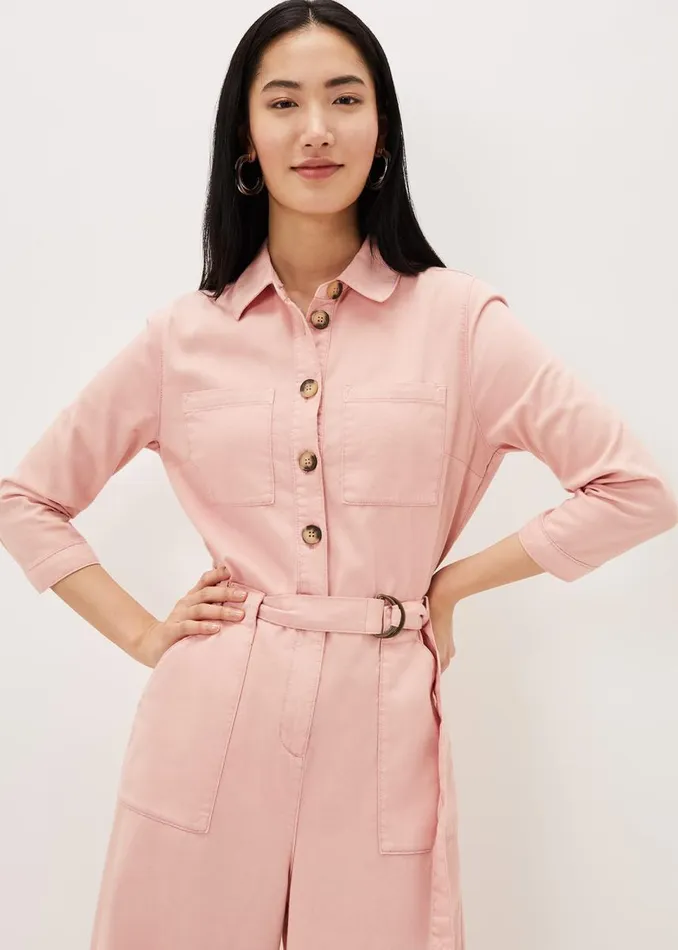 Phase Eight Dresses Women Jarah Denim Jumpsuit Rose