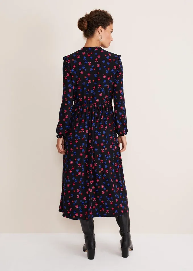 Phase Eight Dresses Women Karleen Ditsy Midi Dress Multinavy
