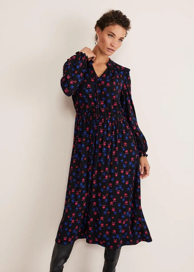 Phase Eight Dresses Women Karleen Ditsy Midi Dress Multinavy