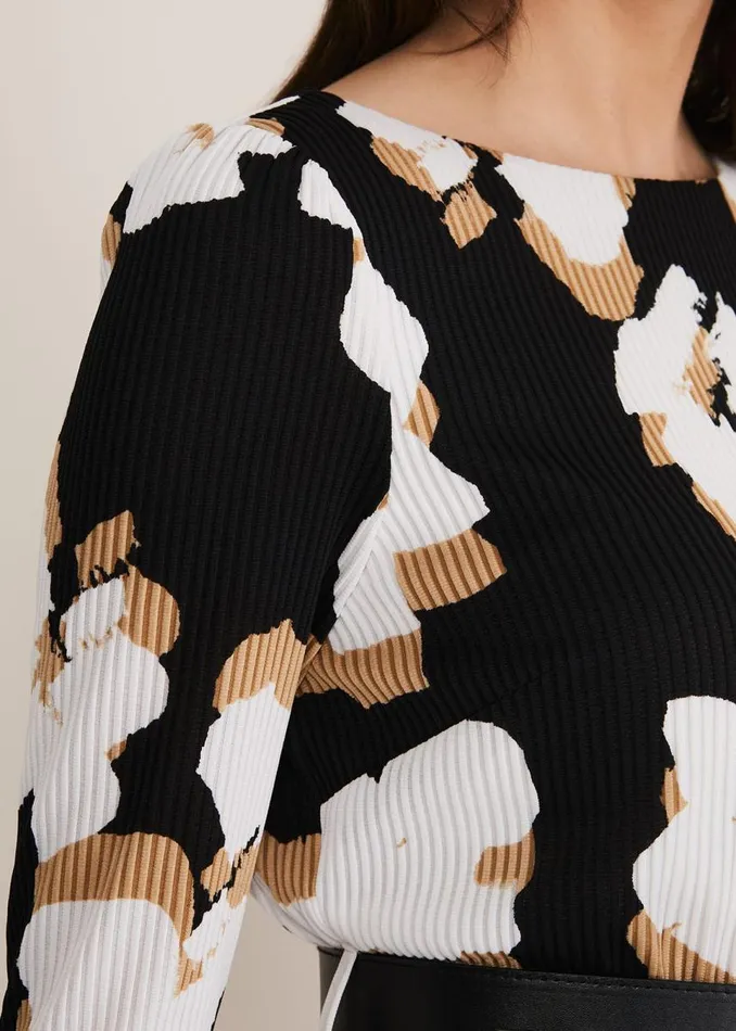 Phase Eight Dresses Women Kinzlee Printed Jersey Dress Blackivory