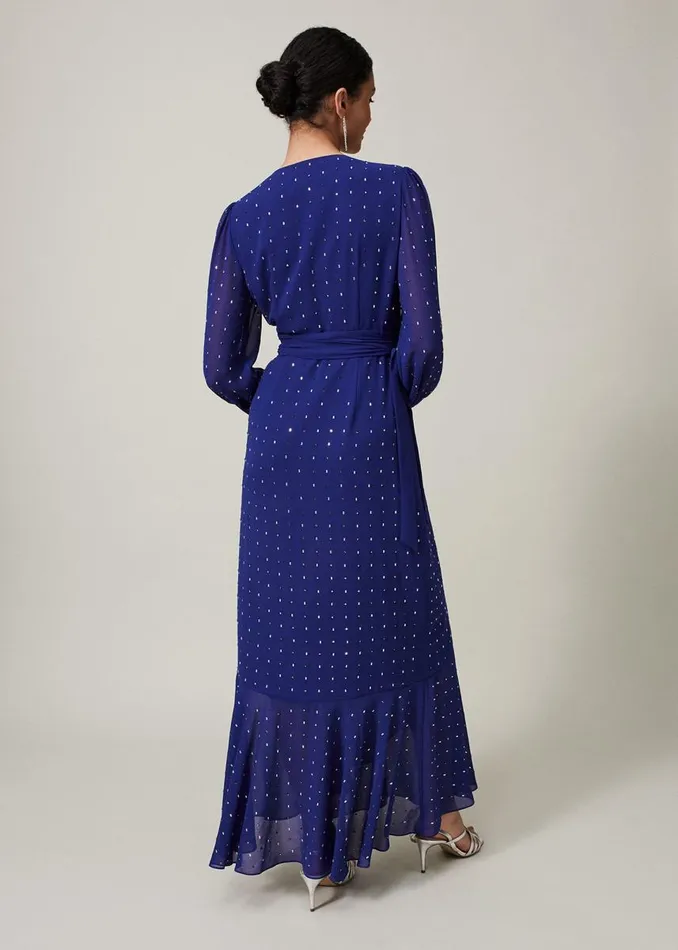 Phase Eight Dresses Women Maeva Embellished Maxi Dress Purple