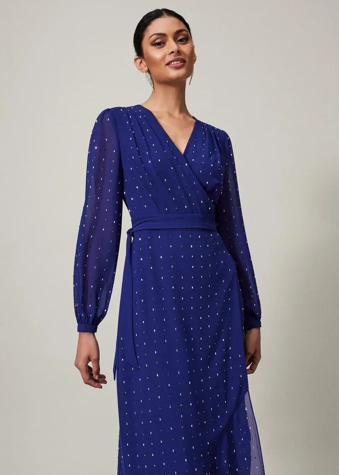 Phase Eight Dresses Women Maeva Embellished Maxi Dress Purple