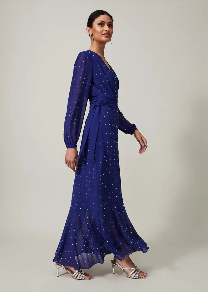 Phase Eight Dresses Women Maeva Embellished Maxi Dress Purple