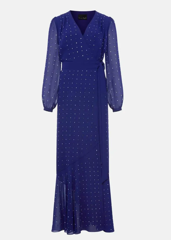 Phase Eight Dresses Women Maeva Embellished Maxi Dress Purple