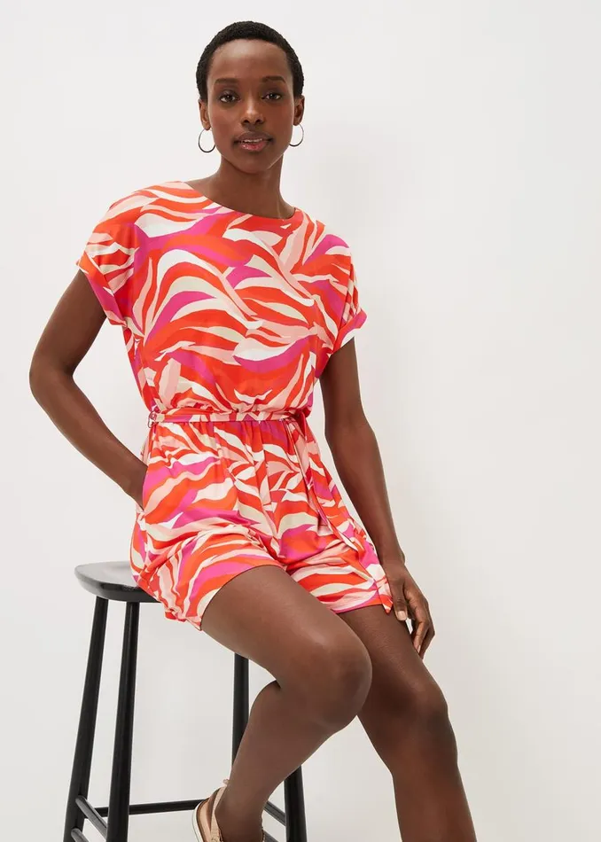 Phase Eight Dresses Women Meryl Jersey Wave Print Playsuit Multicoloured