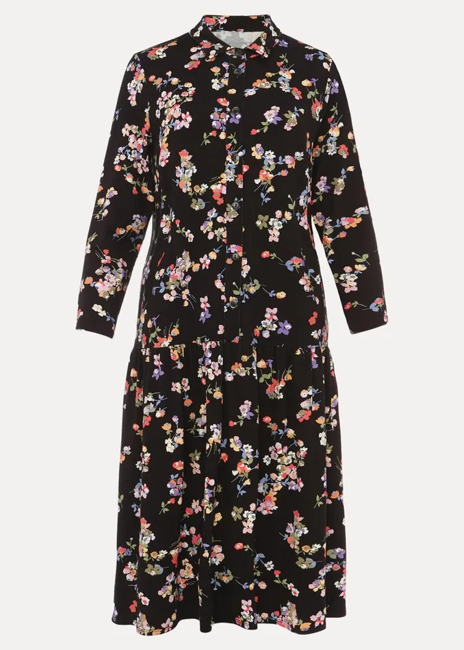 Phase Eight Dresses Women Mina Floral Print Shirt Dress Blackmulti