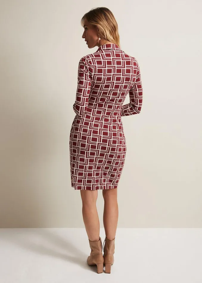 Phase Eight Dresses Women Montana Geo Shirt Shift Dress Multicoloured