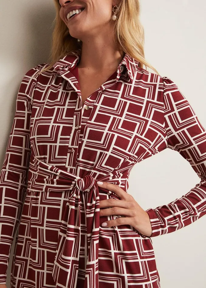 Phase Eight Dresses Women Montana Geo Shirt Shift Dress Multicoloured